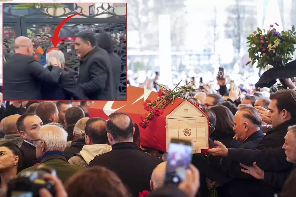 Volkan Konak’ın cenazesinde iğrenç olay! Fark edilince yaka paça dışarı atıldı