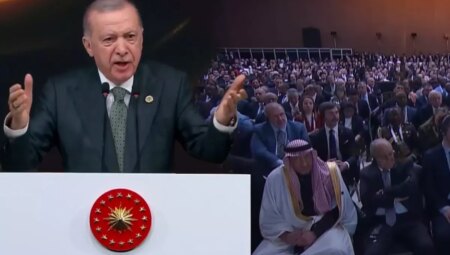 Cumhurbaşkanı Erdoğan’dan foruma damga vuran “İsrail” sorusu: Elimizi vicdanımıza koyalım
