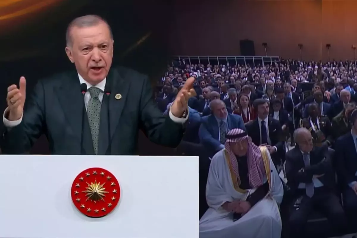 Cumhurbaşkanı Erdoğan’dan foruma damga vuran “İsrail” sorusu: Elimizi vicdanımıza koyalım