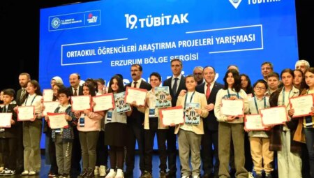 Erzurum, TÜBİTAK Araştırma Projeleri Müsabakasında Bölge Birincisi Oldu
