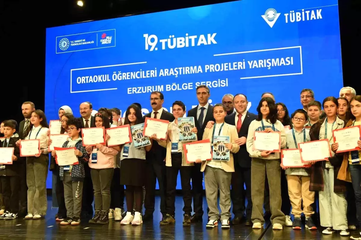 Erzurum, TÜBİTAK Araştırma Projeleri Müsabakasında Bölge Birincisi Oldu