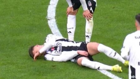 Anında kendini yere bıraktı! Beşiktaş’ta akılalmaz sakatlık