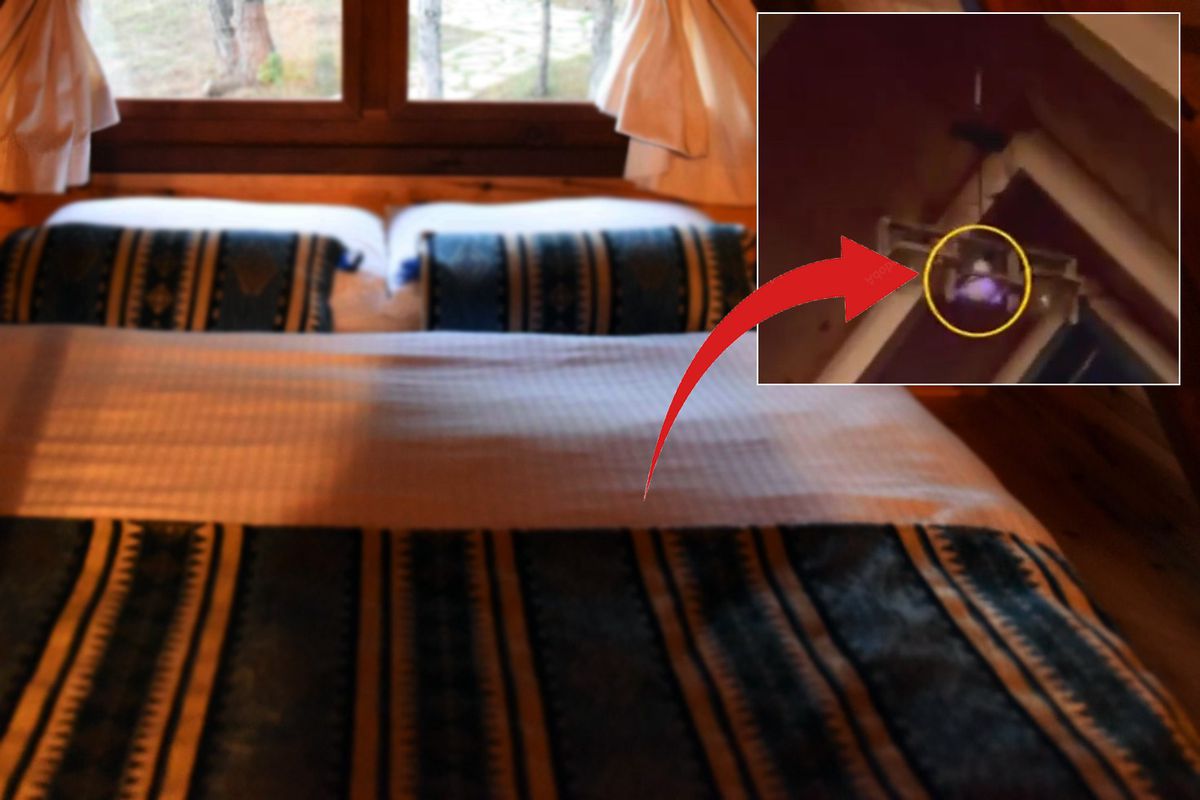 Bu meskende kalanlar dikkat! Ampulün içinden 360 derece manzara alabilen saklı kamera çıktı