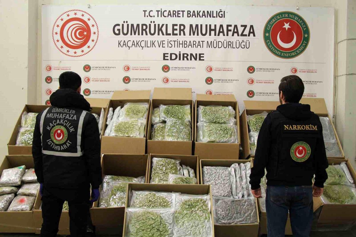 Edirne Kapıkule’de 492 Kilogram Uyuşturucu Ele Geçirildi