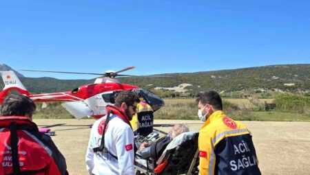 Gökçeada’da Kalp Krizi Geçiren Hasta Ambulans Helikopter ile Çanakkale’ye Nakledildi