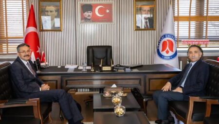 Hakkari Valisi Ali Çelik’ten Rektör Musa Gençcelep’e Ziyaret